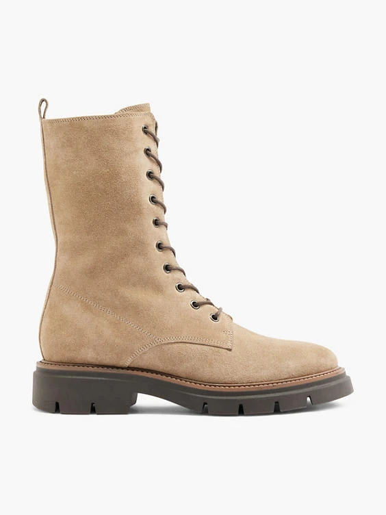 Schnürboots Beige