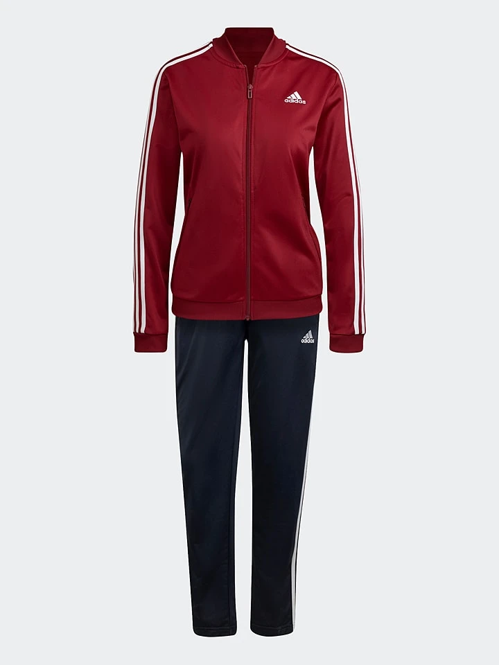 ADIDAS Trainingsanzug "3S TR TS" In Rot/ Dunkelblau - Image 3