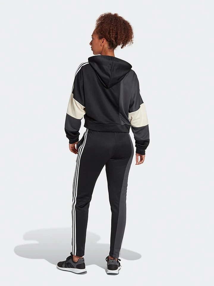 ADIDAS Trainingsanzug "W Bold Block TS" In Schwarz/ Anthrazit/ Weiß - Image 2