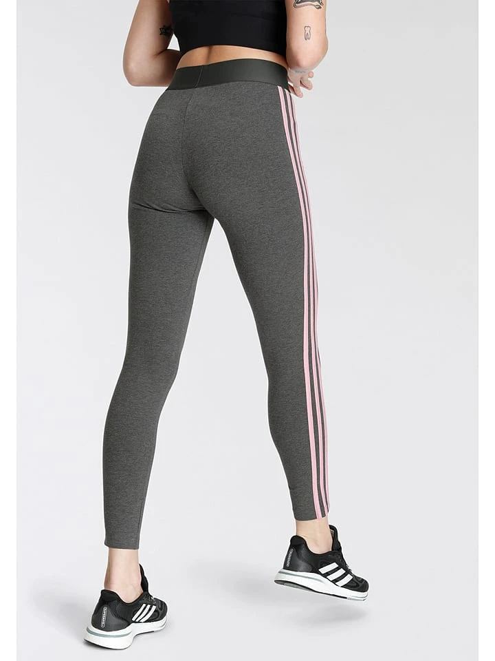 ADIDAS Trainingsleggings "W 3S" In Anthrazit/ Rosa - Image 2