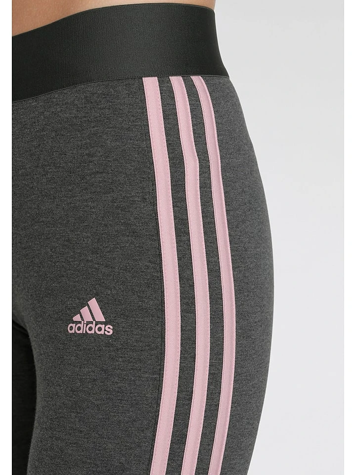 ADIDAS Trainingsleggings "W 3S" In Anthrazit/ Rosa - Image 3