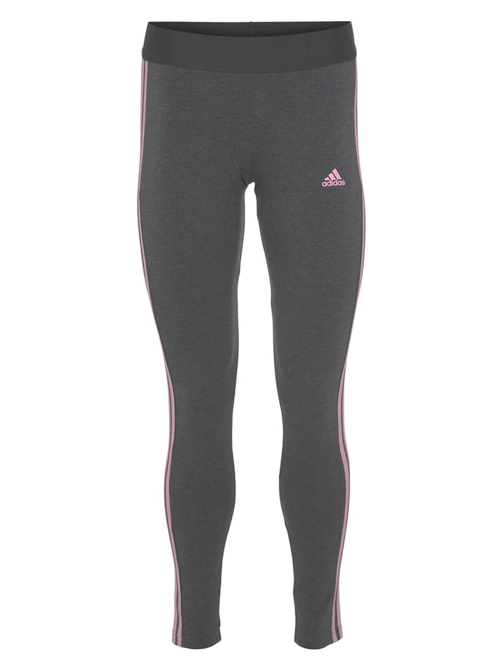 ADIDAS Trainingsleggings "W 3S" In Anthrazit/ Rosa - Image 4