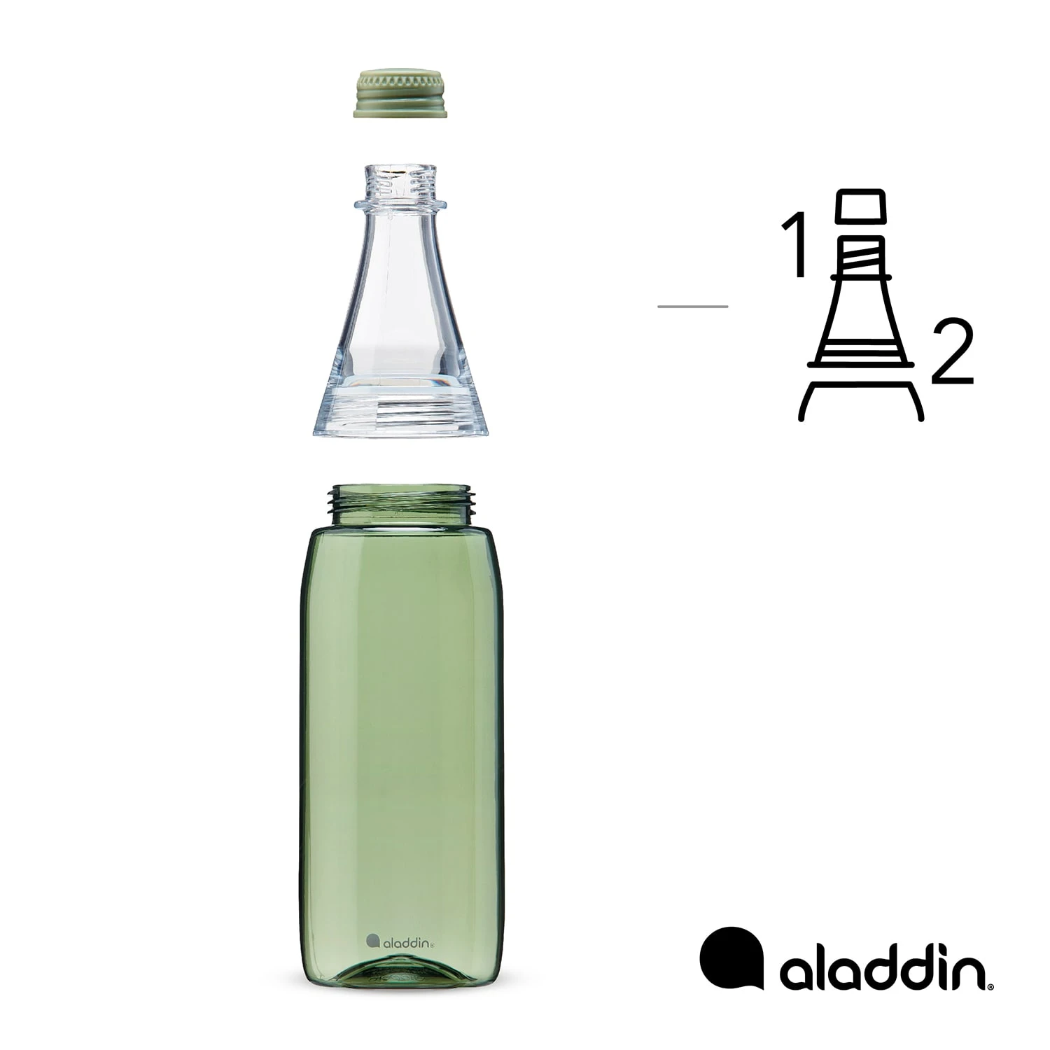 Aladdin Fresco Twist & Go, 0,7L, Salbei Grün - Image 5