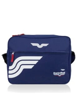 Umhängetasche "Orlando" In Dunkelblau - (B)40 X (H)30 X (T)11 Cm