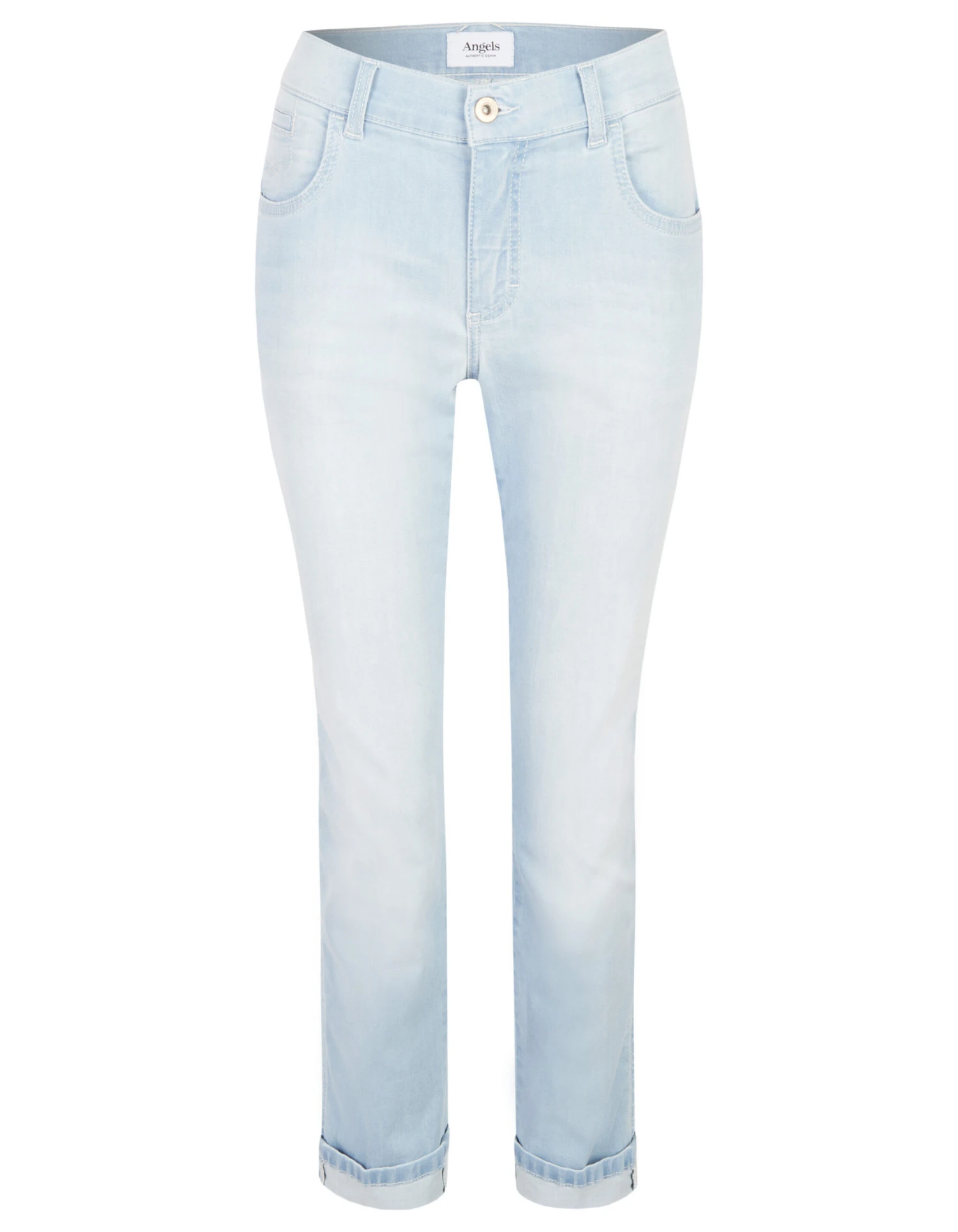 Angels 5-Pocket-Jeans Darleen Crop TU In Bleached Blue Used - Image 2