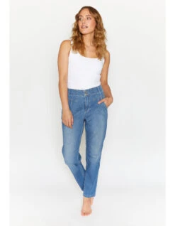 Angels Straight-Jeans Holly In Light Blue Used