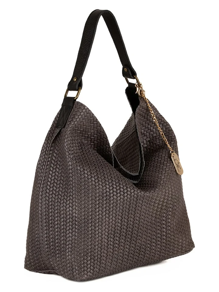 Leder-Schultertasche "Sebastiana" In Anthrazit - (B)38 X (H)36 X (T)14 Cm - Image 2