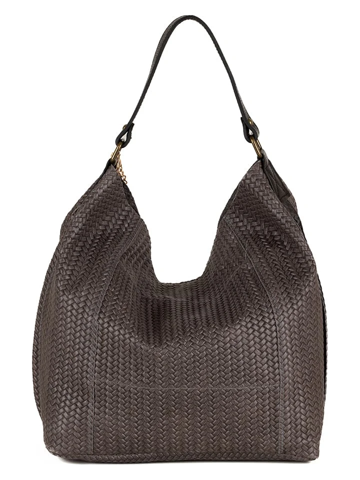 Leder-Schultertasche "Sebastiana" In Anthrazit - (B)38 X (H)36 X (T)14 Cm - Image 3