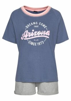 Arizona Shorty In Blau-meliert-grau-meliert