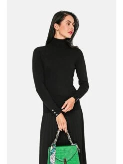 Rollkragenpullover In Schwarz