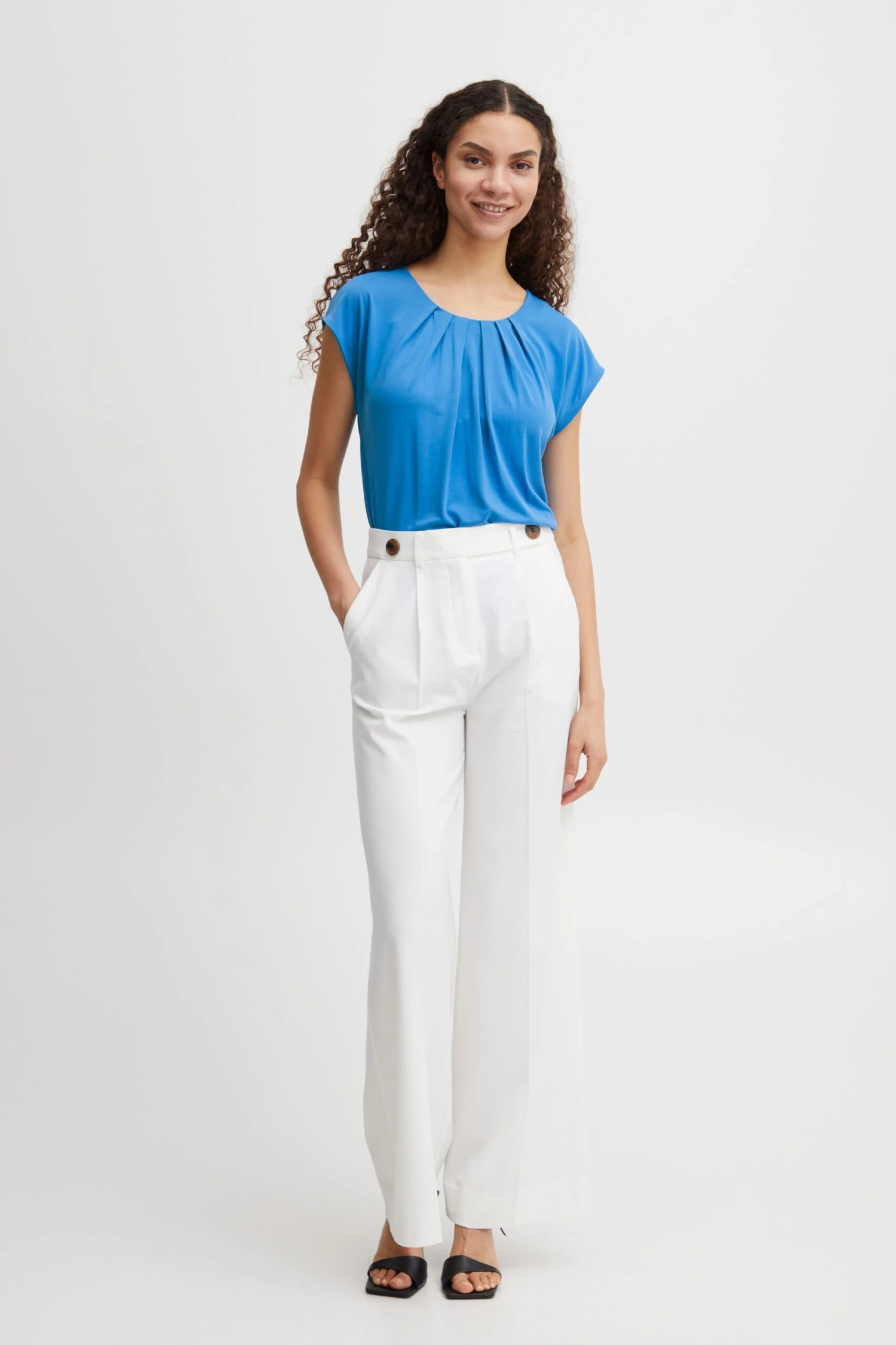 B.young Shirtbluse In Blau - Image 2