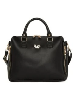Henkeltasche In Schwarz - (B)37 X (H)24 X (T)12 Cm