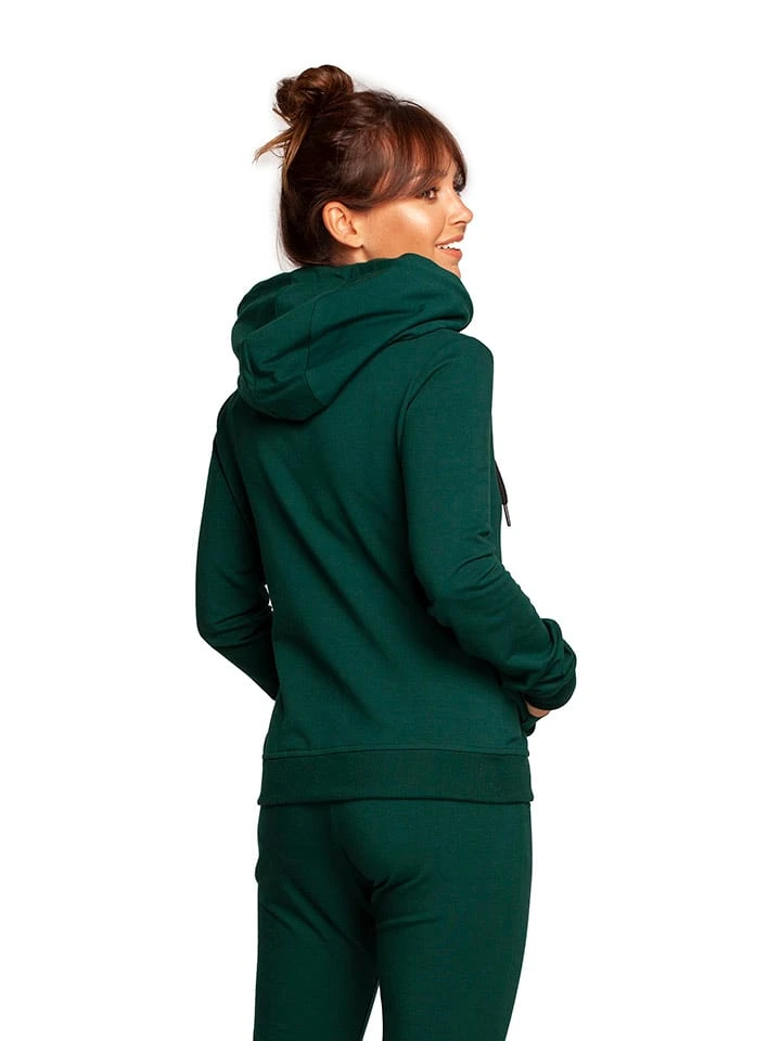 Sweatjacke In Dunkelgrün - Image 2