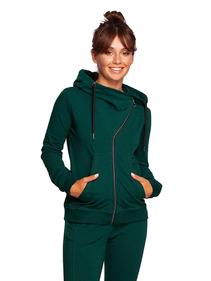 Sweatjacke In Dunkelgrün