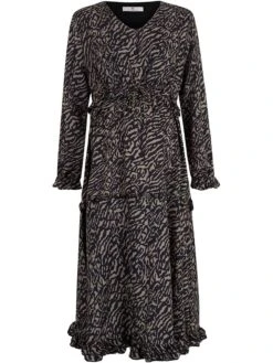 Umstandskleid In Schwarz/ Beige