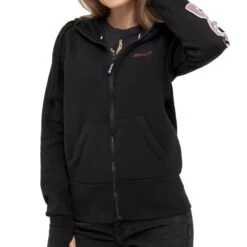 Bench Freizeit Jacken Phina Hooded Jacket Women Black