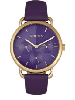 Quarzuhr "Gwen" In Gold/ Lila