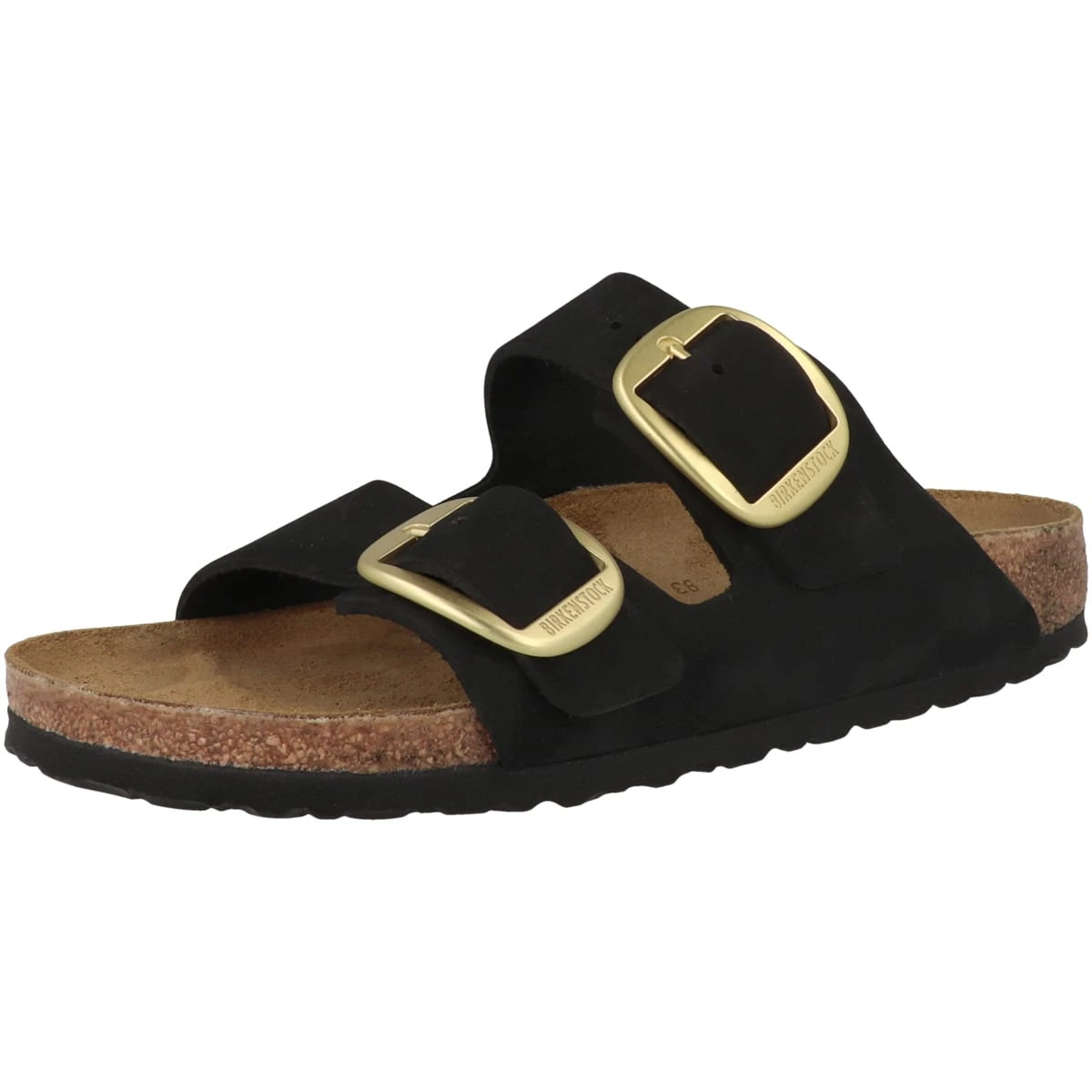 Birkenstock Pantolette Arizona Big Buckle Nubukleder Schmal In Schwarz - Image 4