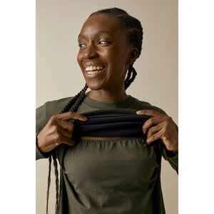 Boob Umstands- Und Still-Kleid B-Warmer In Grün - Image 4