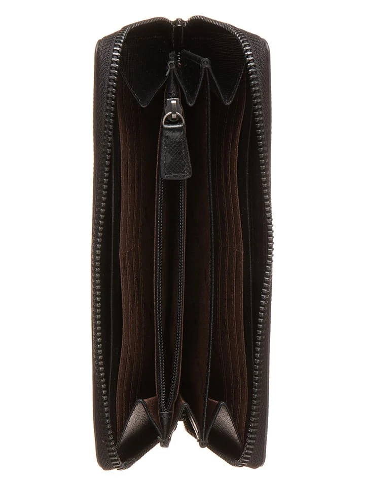 Leder-Geldbörse In Schwarz - (B)11 X (H)10 X (T)1 Cm - Image 3