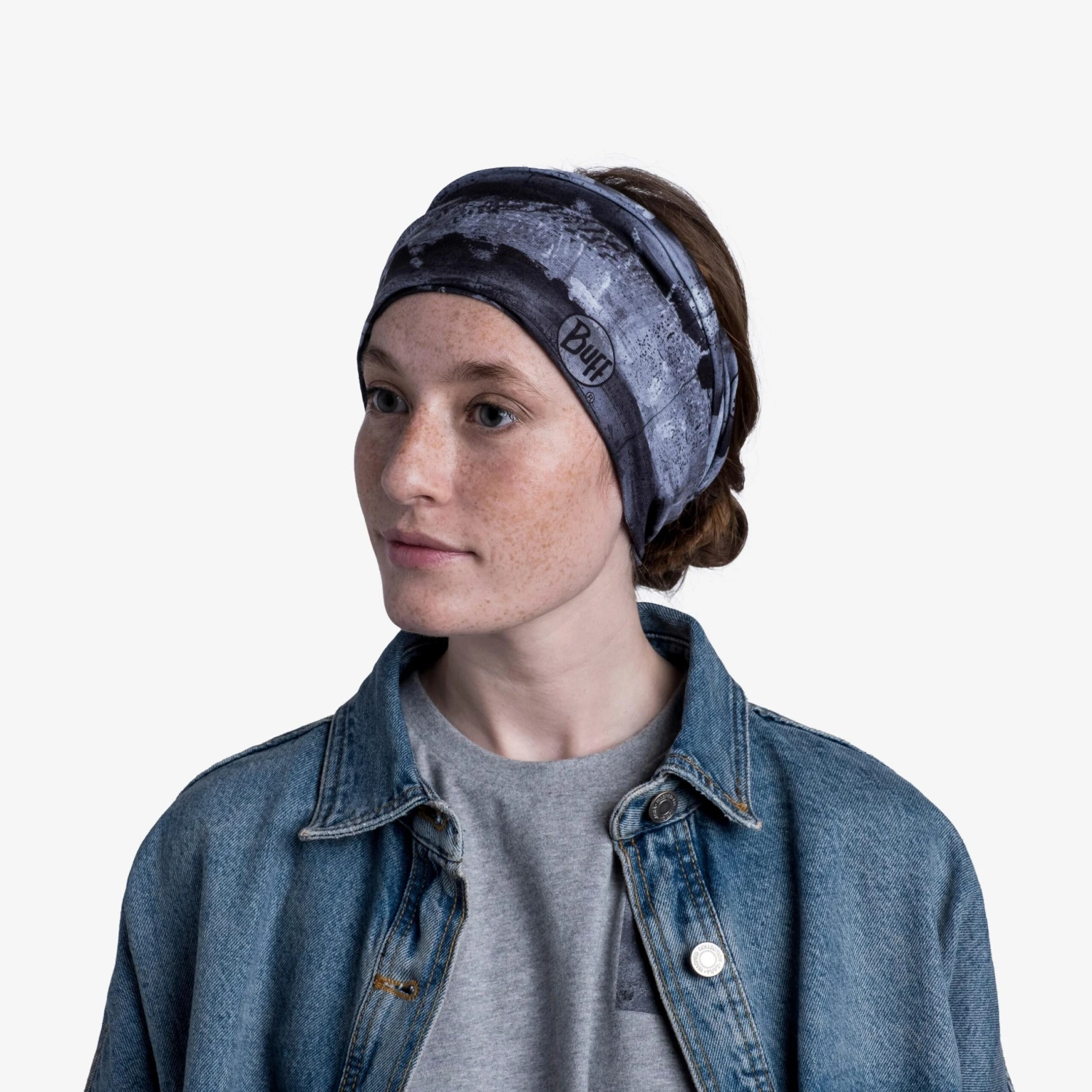 Buff Multifunktionstuch Original EcoStretch In Geoelens Grey - Image 4