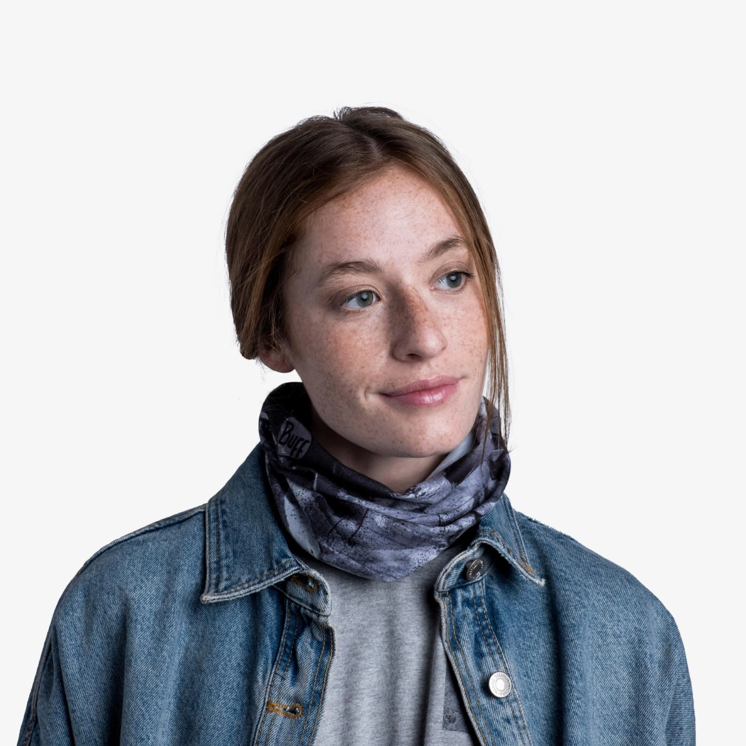 Buff Multifunktionstuch Original EcoStretch In Geoelens Grey - Image 5