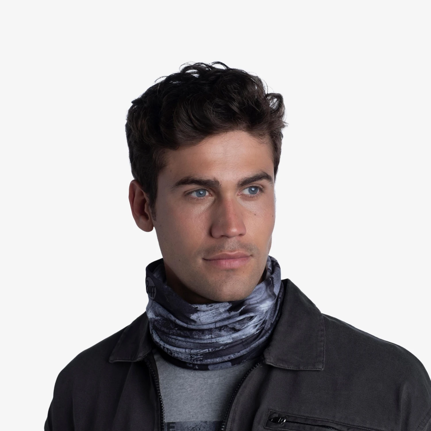 Buff Multifunktionstuch Original EcoStretch In Geoelens Grey - Image 8