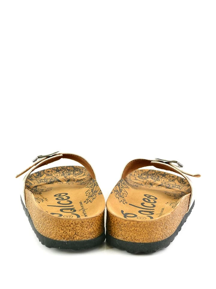 Pantoletten In Creme/ Bunt - Image 5