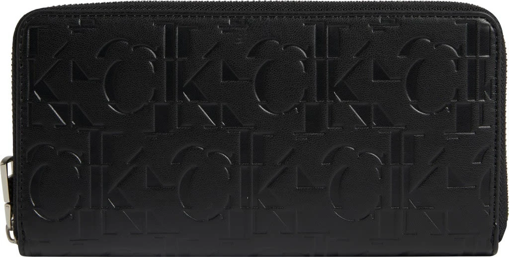 Calvin Klein Geldbörse 'SLEEK ZIP AROUND' Black
