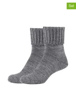 Camano 2er-Set: Socken In Grau