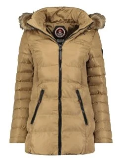 Wintermantel "Anieseak" In Taupe