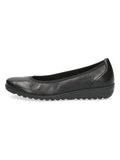 Caprice Leder-Ballerinas "Faby" In Schwarz