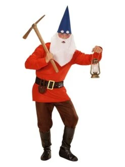 5tlg. Kostüm "Zwerg" In Braun/ Rot