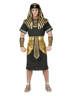 6tlg. Kostüm "Pharaoh" In Schwarz/ Gold