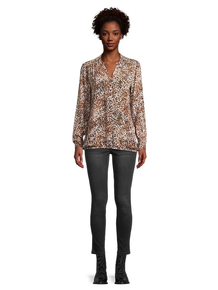 CARTOON Bluse In Hellbraun/ Braun/ Schwarz - Image 5
