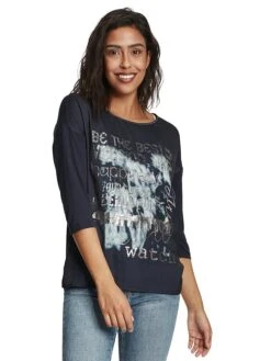 CARTOON Longsleeve In Dunkelblau