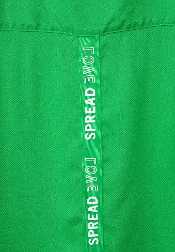 Cecil Bluse In Unifarbe In Grün - Image 2