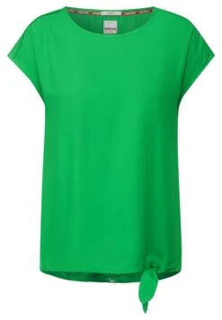 Cecil Bluse In Unifarbe In Grün
