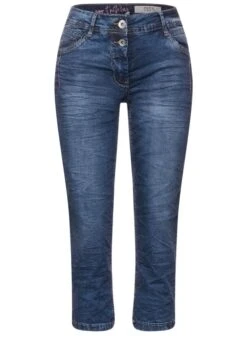 Cecil Loose Fit Caprijeans In Blau