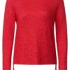 Cecil Softes Shirt Mit Raffdetails Strong Red