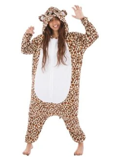 Kostümoverall "Leopard" In Beige/ Braun