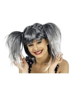 Perücke "Zora" In Schwarz/ Weiß