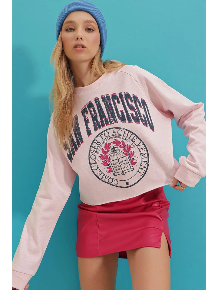 Sweatshirt In Rosa