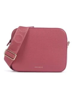 Coccinelle Leder-Umhängetasche In Beere - (B)21 X (H)17 X (T)6 Cm