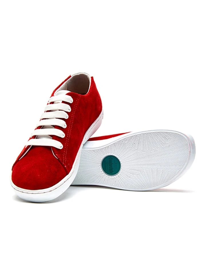 Leder-Sneakers In Rot - Image 2