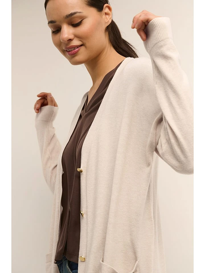 Cream Cardigan In Creme - Image 3