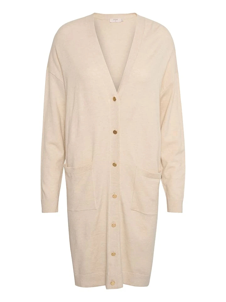 Cream Cardigan In Creme - Image 5