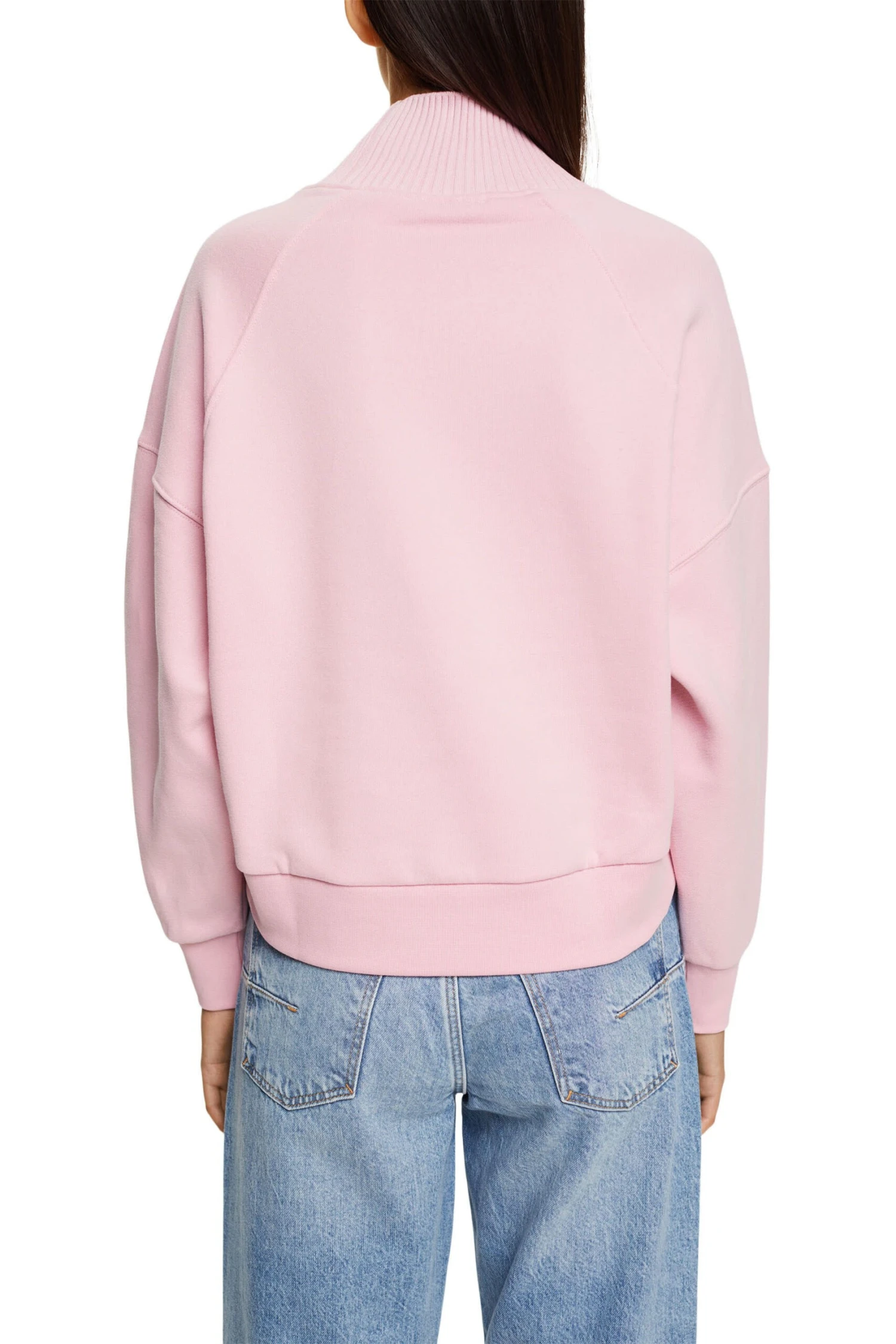 ESPRIT Sweatshirt Mit Aufgesetztem Frottée-Logo Light Pink - Image 3