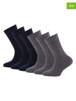 Ewers 6er-Set: Socken In Dunkelgrau/ Dunkelblau