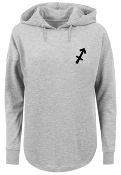 F4NT4STIC Oversized Hoodie Sagittarius Schütze Sternzeichen In Grau